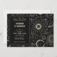 Magical astrology boho celestial wedding