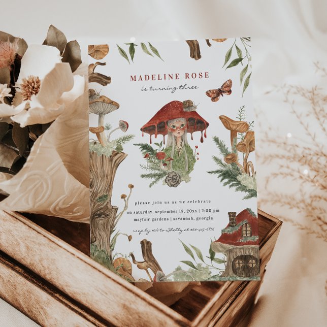 Magical Autumn Forest Fairy | Birthday Invitation (Creator Uploaded)