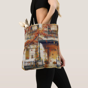 Magical Autumn House Tote Bag