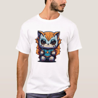Magical Baby Animal Superhero Illustration T-Shirt