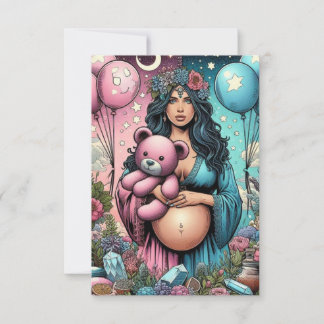 Magical Baby Shower | Gender Reveal Thank You Card