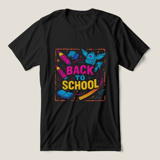Magical Back to School – Fantasy Dream Design Tri-Blend Shirt (Design Front)