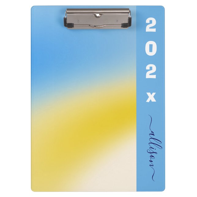 Magical background name Personalised  Clipboard (Front)