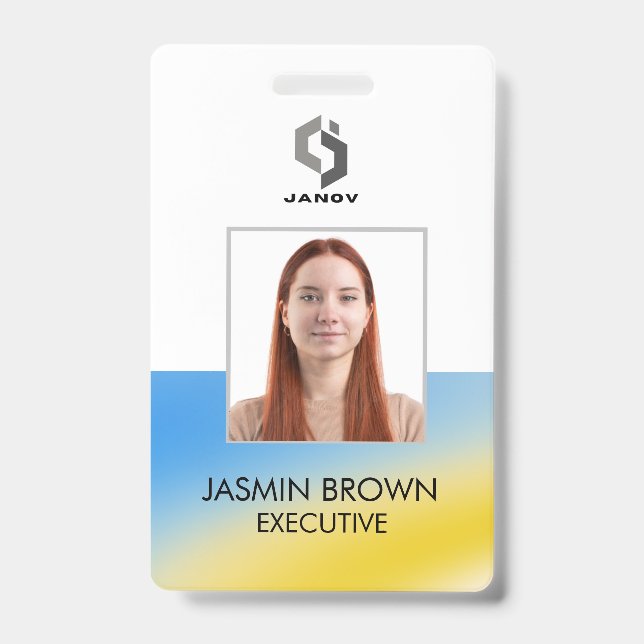 Magical background name Personalised  ID Badge (Front)