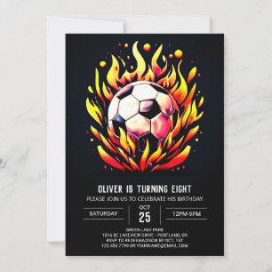 Magical Ball Online Soccer Birthday Invitation
