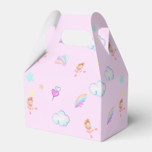 Magical Ballet rainbow gradient birthday party kid Favour Box