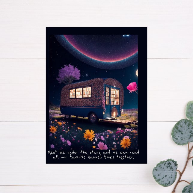 Magical Banned Bookmobile Postcard (Creator Uploaded)