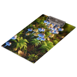 Magical Bioluminescent Fungi - Deep Forest Clipboard