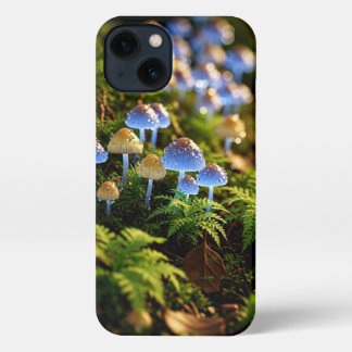 Magical Bioluminescent Fungi - Deep Forest iPhone 13 Case