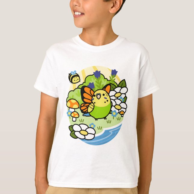 Magical Bird Matcha - Portrait T-Shirt (Front)