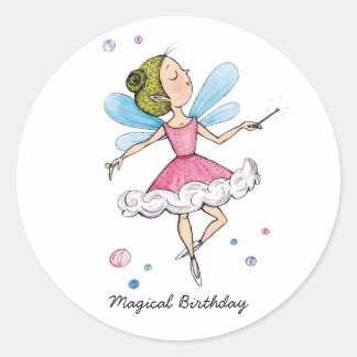 MAGICAL BIRTHDAY CLASSIC ROUND STICKER