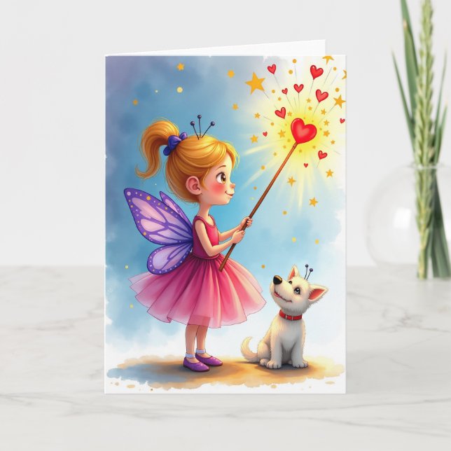 Magical Birthday Girl Card (Front)