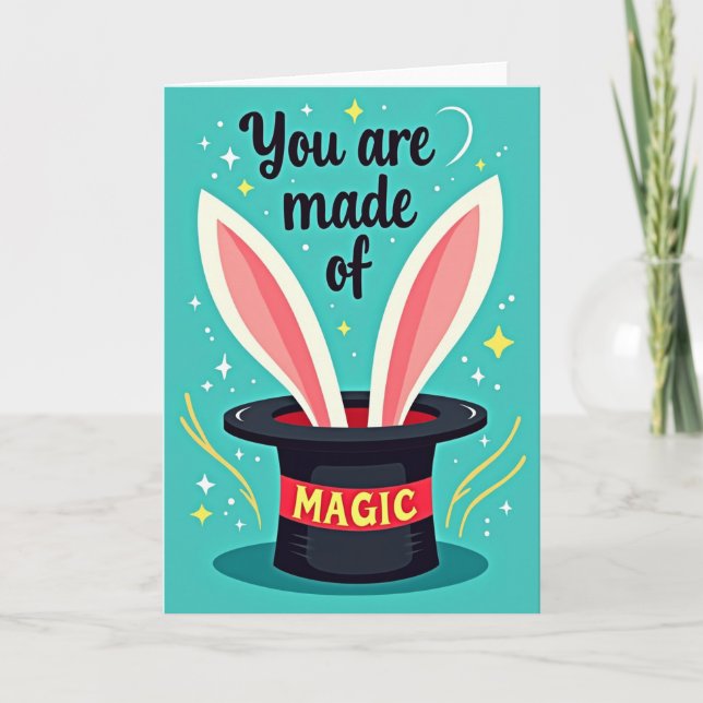 Magical Birthday Hat Card (Front)
