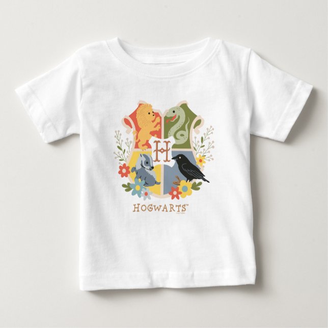 Magical Blooms HOGWARTS™ Crest Baby T-Shirt (Front)