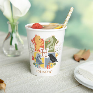 Magical Blooms HOGWARTS™ Crest Paper Cups