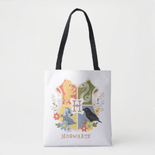 Magical Blooms HOGWARTS™ Crest Tote Bag