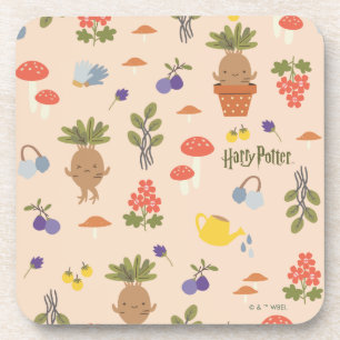 Magical Blooms Mandrake Pattern Coaster