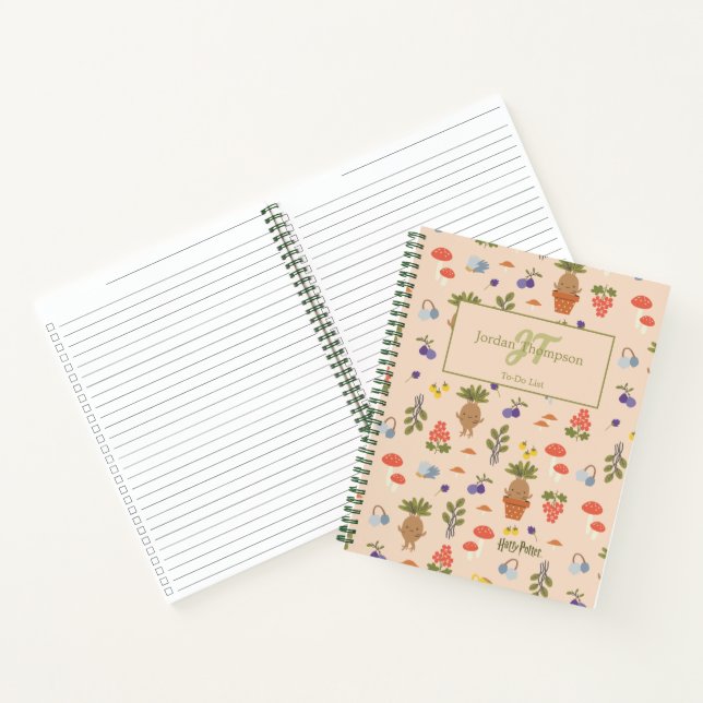 Magical Blooms Mandrake Pattern Notebook (Inside)