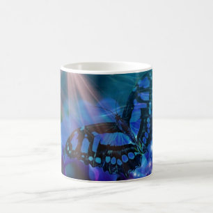 Magical Blue Butterfly Coffee Mug