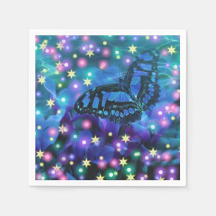 Magical Blue Butterfly Napkin
