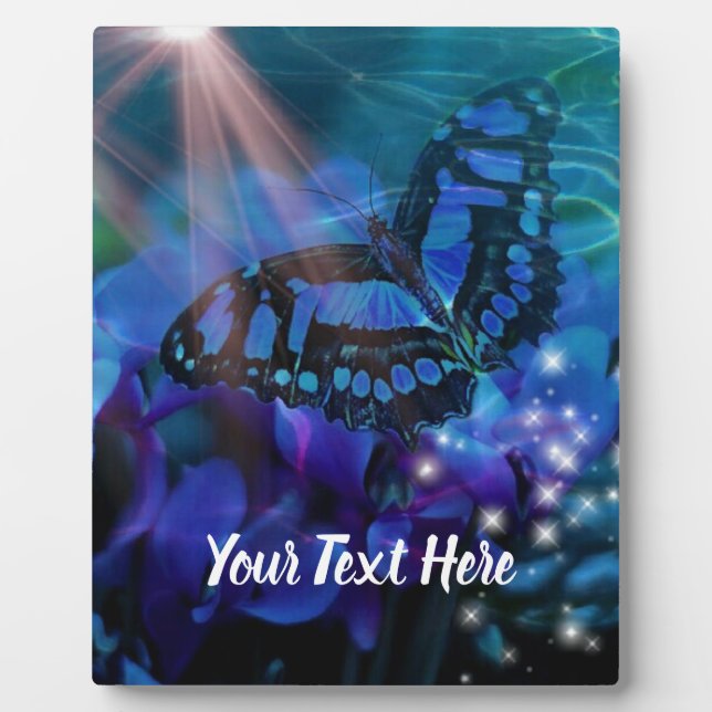 Magical Blue Butterfly Plaque (Front)