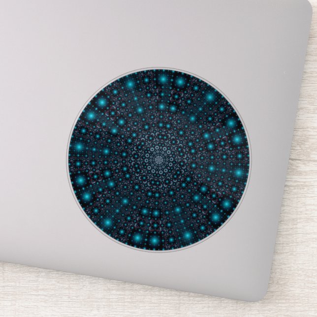 Magical Blue Glow Mandala (Detail)