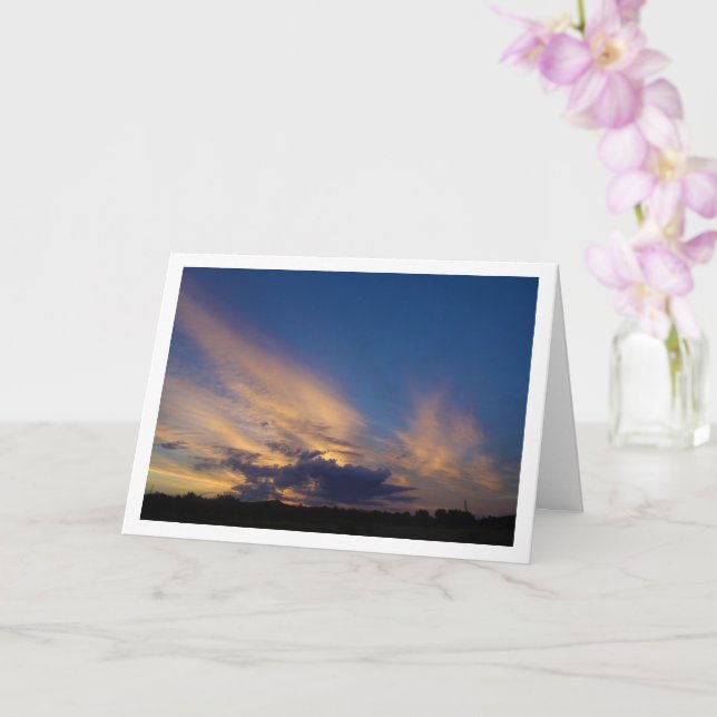 Magical Blue Sky Card (Orchid)