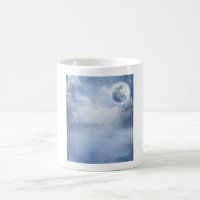 Magical Blue Sky with Flying Swans