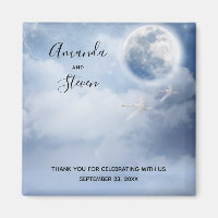 Magical Blue Sky with Flying Swans Wedding