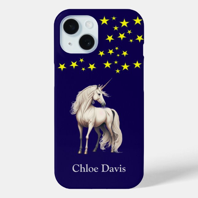 Magical Blue Unicorn Case-Mate iPhone Case (Back)