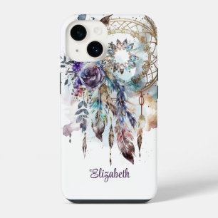 Magical Boho Crystals Dreamcatcher iPhone 14 Case