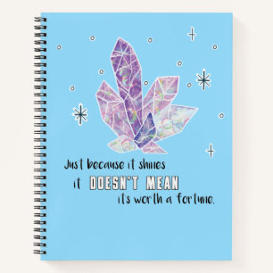 Magical Boho Diamond Spiral Notebook