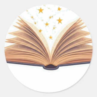 Magical Book Sticker Design