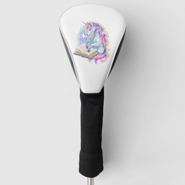 Magical Book Unicorn (1) Golf Head Cover (Front)