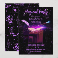 Magical book witch 
