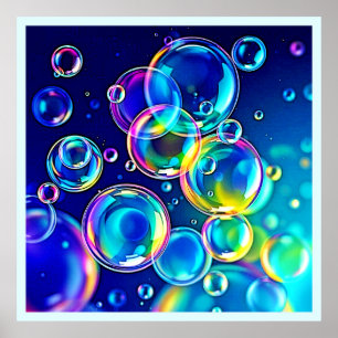 Magical Bubble Colors Poster