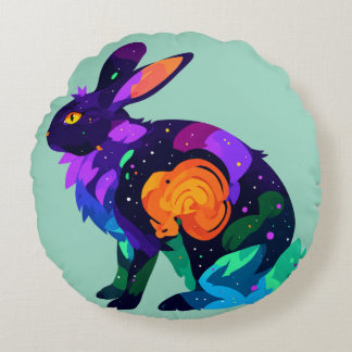 Magical Bunny Round Cushion