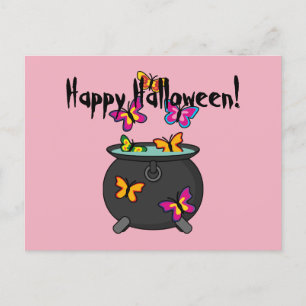 Magical Butterflies from a Cauldron Add own Text Holiday Postcard