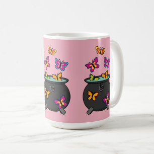 Magical Butterflies from a Cauldron Coffee Mug