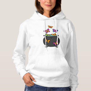 Magical Butterflies from a Cauldron Hoodie