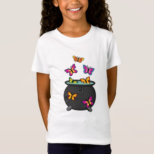 Magical Butterflies from a Cauldron T-Shirt (Front)