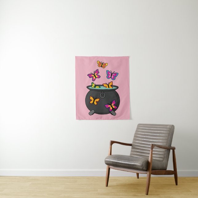 Magical Butterflies from a Cauldron Tapestry (In Situ)