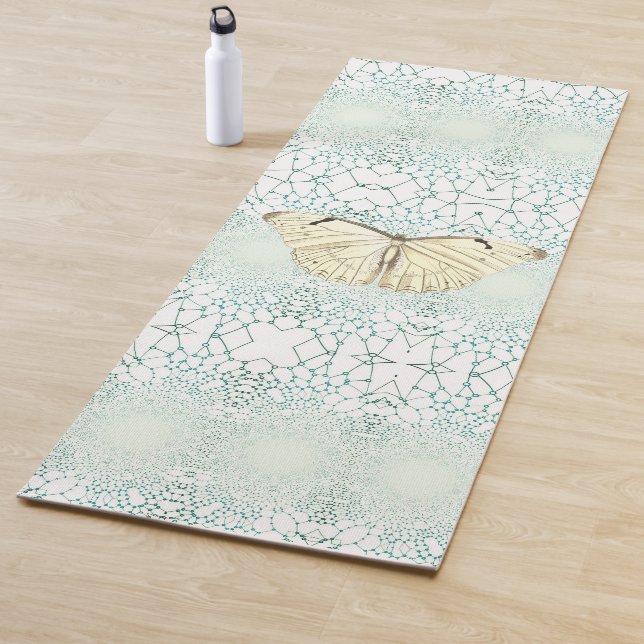 Magical Butterfly Geometric Pattern Yoga Mat (In Situ)
