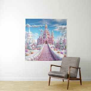 Magical Candy Castle Tapestry
