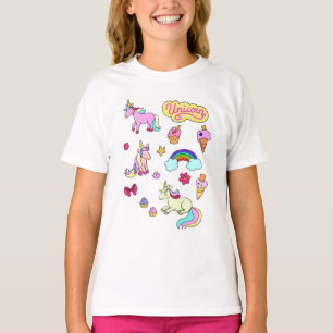 Magical cartoon unicorns set T-Shirt