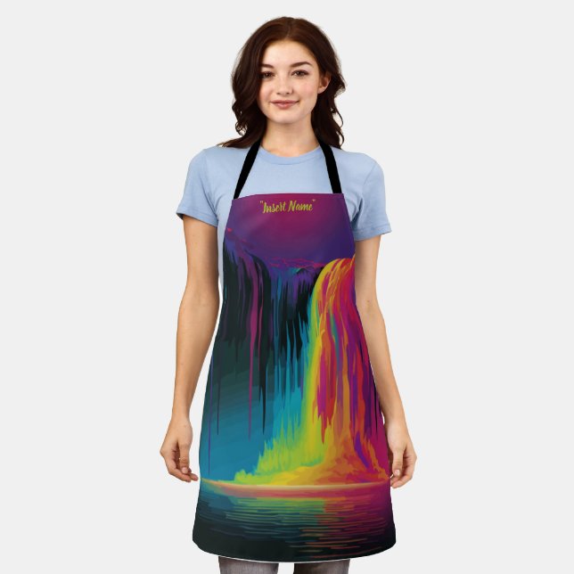 Magical cascade, captivating serenity apron (Worn)