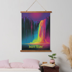 Magical cascade, captivating serenity hanging tapestry
