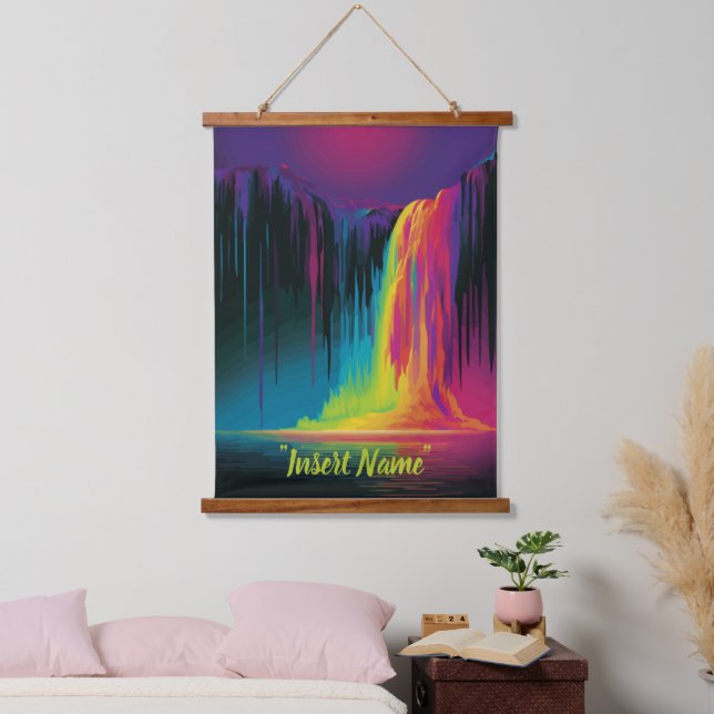 Magical cascade, captivating serenity hanging tapestry (Bedroom)