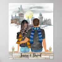 Magical Castle Wizard Portrait, Wizards Print