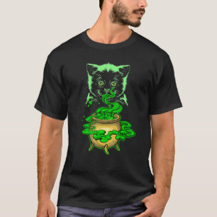 Magical Cat Witch Occult Alchemy Wicca Witchcraft  T-Shirt